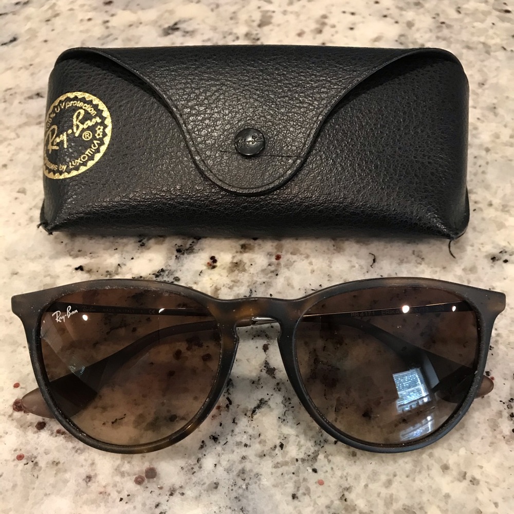 Ray Ban Erika Matt Tortoise Sunglasses